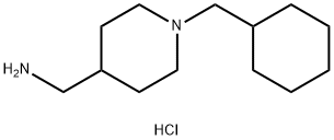 [1-(Cyclohexylmethyl)piperidin-4-yl]methanamine dihydrochloride Struktur