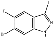 6-Bromo-5-fluoro-3-iodo-1H-indazole Struktur