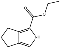 Cyclopenta[c]pyrrole-1-carboxylic acid, 2,4,5,6-tetrahydro-, ethyl ester (9CI) Struktur