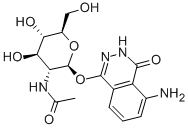 (2-氨基鄰苯二甲酰肼基)-2-乙酰氨基-2-脫氧-Β-D-吡喃葡糖苷, 128879-80-1, 結構式