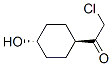 Ethanone, 2-chloro-1-(4-hydroxycyclohexyl)-, trans- (9CI) Struktur