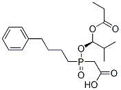 {(S)-[(R)-2-METHYL-1-PROPIONYLOXYPROPOXY](4-PHENYLBUTYL)PHOSPHINOYL}ACETIC ACID Struktur