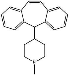 Cyproheptadine Struktur