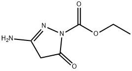 1H-Pyrazole-1-carboxylic  acid,  3-amino-4,5-dihydro-5-oxo-,  ethyl  ester Struktur