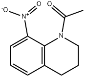 1-(8-Nitro-3,4-dihydro-2H-quinolin-1-yl)-ethanone Struktur