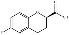 (R)-6-Fluoro-3,4-dihydro-2H-1-benzopyran-2-carboxylicacid Structure