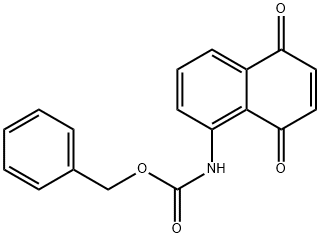 5-(N-carbobenzyloxyamino)-1,4-naphthoquinone Struktur