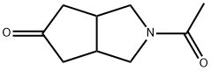 Cyclopenta[c]pyrrol-5(1H)-one, 2-acetylhexahydro- (9CI) Struktur