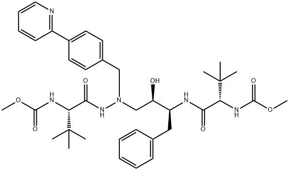 (3S,8R,9S,12S)-3,12-Bis(1,1-diMethylethyl)-8-hydroxy-4,11-dioxo-9-(phenylMethyl)-6-[[4-(2-pyridinyl)phenyl]Methyl]-,2,5,6,10,13-pentaazatetradecanedioic Acid 1,14-DiMethyl Ester