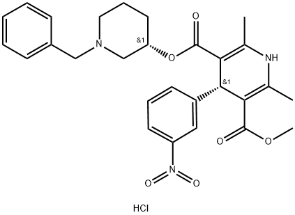 (+)-α-Benidipine Hydrochloride Struktur