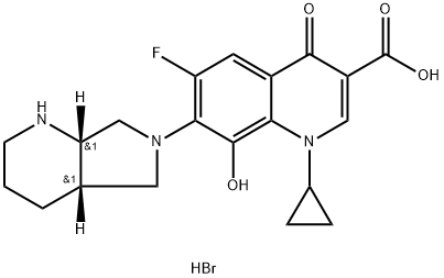 1-cyclopropyl-6-fluoro-8-hydroxy-4-oxo-7-((4aR,7aR)-tetrahydro-1H-pyrrolo[3,4-b]pyridin-6(2H,7H,7aH)-yl)-1,4-dihydroquinoline-3-carboxylic acid hydrobroMide