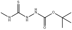 Hydrazinecarboxylic acid, 2-[(methylamino)thioxomethyl]-, 1,1-dimethylethyl Struktur