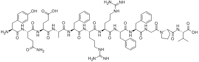 (TYR38,PHE42,46)-OSTEOCALCIN (38-49) (HUMAN) Struktur