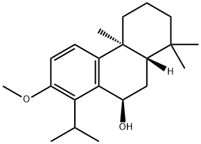 9-Phenanthrenol, 1,2,3,4,4a,9,10,10a-octahydro-7-methoxy-1,1,4a-trimethyl-8-(1-methylethyl)-, (4aS,9R,10aS)- Struktur