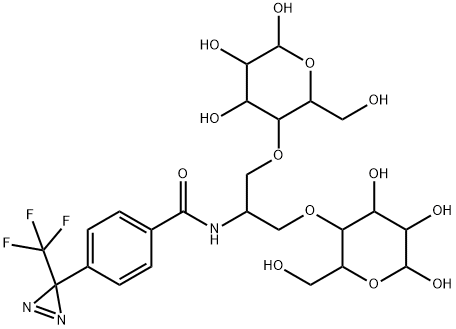 2-N-[4-(1-AZITRIFLUOROETHYL)BENZOYL]-1,3-BIS-(D-MANNOS-4-YLOXY)-2-PROPYLAMINE Struktur