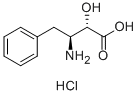 (2S,3S)-3-Amino-2-Hydroxy-4-Phenylbutyric Acid Hydrochloride Struktur