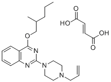 2-(4-Allyl-1-piperazinyl)-4-(2-methylpentoxy)quinazoline fumarate Struktur