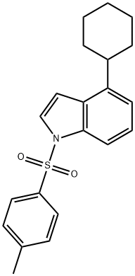 4-CYCLOHEXYL-1-(4-METHYLPHENYLSULFONYL)INDOLE Struktur