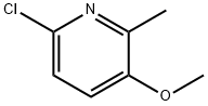 6-CHLORO-3-METHOXY-2-METHYLPYRIDINE Struktur