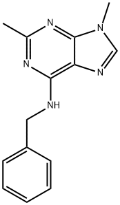 N-benzyl-2-chloro-9-methyl-9H-purin-6-amine Struktur