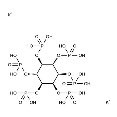 INOSITOL HEXAPHOSPHORIC ACID DIPOTASSIUM SALT Struktur