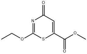 4H-1,3-Thiazine-6-carboxylicacid,2-ethoxy-4-oxo-,methylester(9CI) Struktur