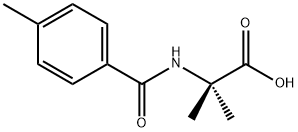 Alanine,  2-methyl-N-(4-methylbenzoyl)- Struktur