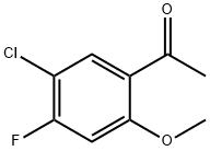 1-(5-Chloro-4-fluoro-2-methoxy-phenyl)-ethanone Struktur