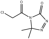 3H-1,2,4-Triazol-3-one, 4-(chloroacetyl)-4,5-dihydro-5,5-dimethyl- (9CI) Struktur