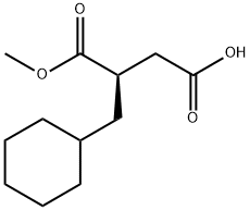 (R)-2-(CYCLOHEXYLMETHYL)SUCCINIC ACID-1-METHYL ESTER Struktur