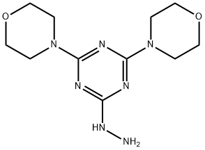 (4,6-dimorpholin-4-yl-1,3,5-triazin-2-yl)hydrazine Struktur