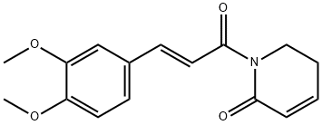 1-[3-(3,4-dimethoxyphenyl)prop-2-enoyl]piperidin-2-one Struktur