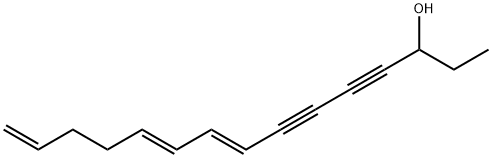 (8E,10E)-8,10,14-Pentadecatriene-4,6-diyn-3-ol Struktur