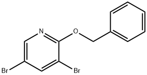 2-(Benzyloxy)-3,5-dibromopyridine Struktur