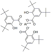 3,5-BIS(1,1-DIMETHYLETHYL)-2-HYDROXYBENZOIC ACID, ALUMINUM COMPLEX Struktur