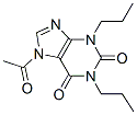 1H-Purine-2,6-dione,  7-acetyl-3,7-dihydro-1,3-dipropyl- Struktur