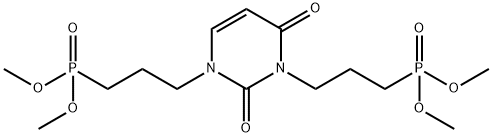 1,3-Di(3-dimethoxyphosphorylpropyl)uracil Struktur