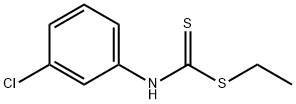 m-Chlorophenyldithiocarbamic acid ethyl ester Struktur