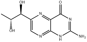 2-amino-6-[(1S,2R)-1,2-dihydroxypropyl]-4(1H)-Pteridinone Struktur