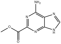 1H-Purine-2-carboxylicacid,6-amino-,methylester(9CI) Struktur