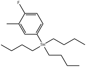 TRIBUTYL(4-FLUORO-3-METHYLPHENYL)STANNANE Struktur