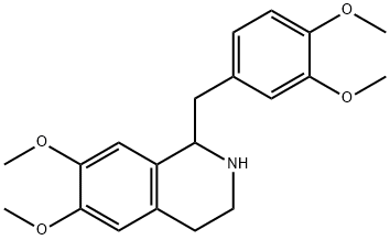 (+/-)-Tetrahydropapaverine Structure