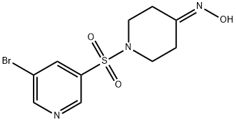 1-(5-broMopyridin-3-ylsulfonyl)piperidin-4-one oxiMe Struktur