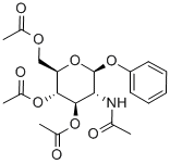 PHENYL 2-ACETAMIDO-3,4,6-TRI-O-ACETYL-2-DEOXY-BETA-D-GLUCOPYRANOSIDE Struktur