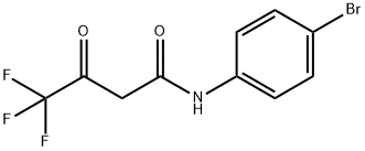 N-(4-broMophenyl)-4,4,4-trifluoro-3-oxobutanaMide Struktur