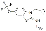 3-(cyclopropylmethyl)-6-(trifluoromethoxy)benzothiazol-2-imine hydrobr omide Struktur