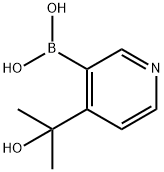 4-(2-Hydroxypropan-2-yl)pyridine-3-boronic acid Struktur