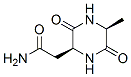 2-Piperazineacetamide,5-methyl-3,6-dioxo-,(2S,5S)-(9CI) Struktur