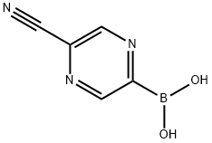 2-Borono-5-cyanopyrazine Struktur