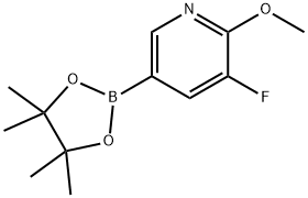 3-氟-2-甲氧基-5-(4,4,5,5-四甲基-1,3,2-二氧雜環(huán)戊硼烷-2-基)吡啶, 1310384-35-0, 結(jié)構(gòu)式